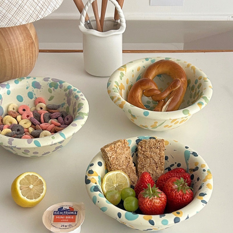 Ziboola Rustic Ceramic Bowls, Charming Handcrafted Dishware for Serving and Mixing, Perfect for Any Kitchen Style