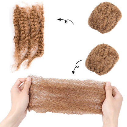 #30 Afro Human Hair Bulk for Dreadlocks Repair Extensions 8-12 Inch 30g/60g